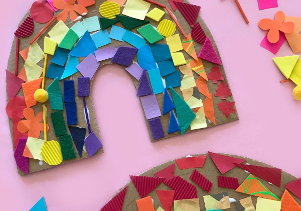 SELF-ISOLATION DIY WITH MINI MAD THINGS: RAINBOW COLLAGE