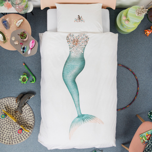 mermaid kids quilt cover set