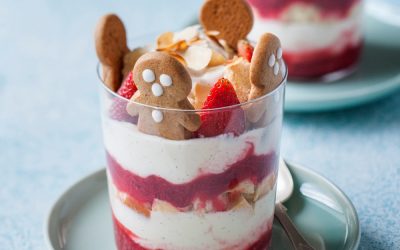Adelaide Central Market Christmas Recipe: RHUBARB, STRAWBERRY AND GINGER TRIFLES