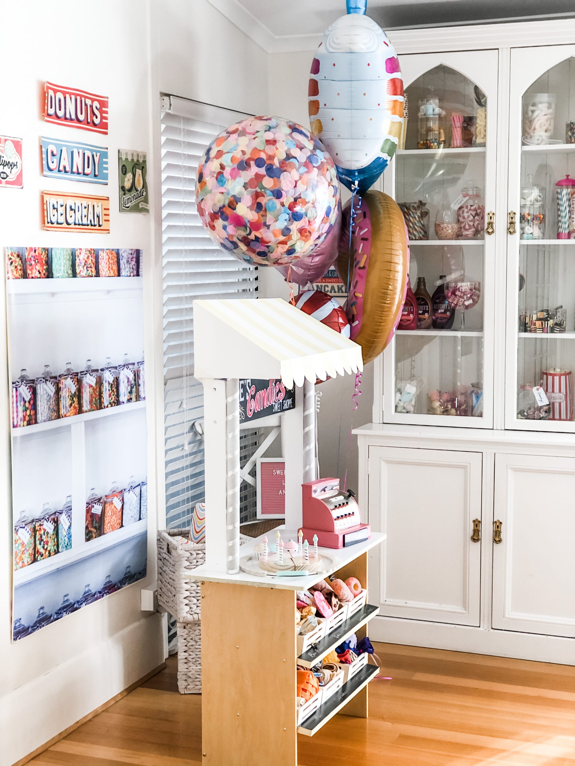 kids party theme candy shop