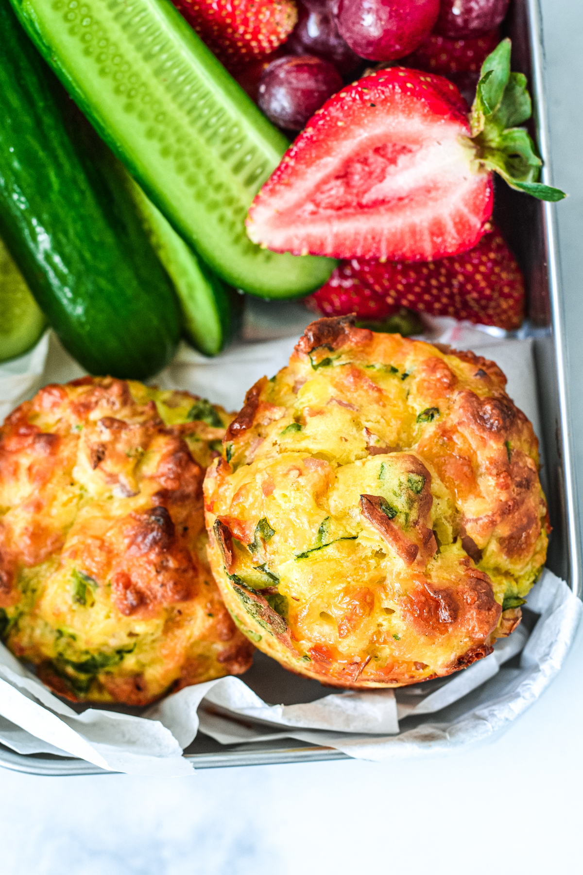 savoury bacon and veg muffin recipe